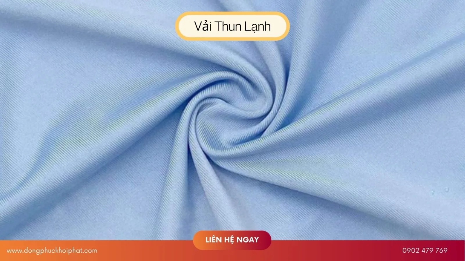 chất liệu vải thun lạnh màu xanh nhạt