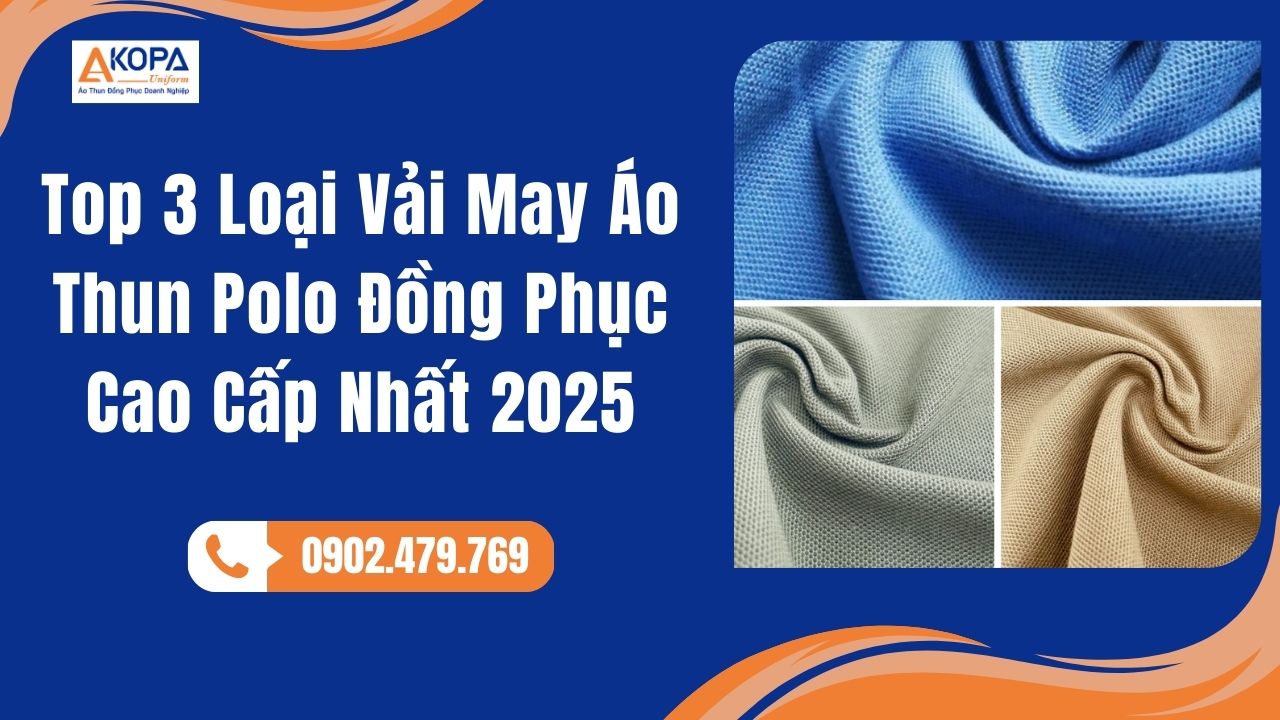 Top 3 Loại Vải May Áo Thun Polo Đồng Phục Cao Cấp Nhất 2025