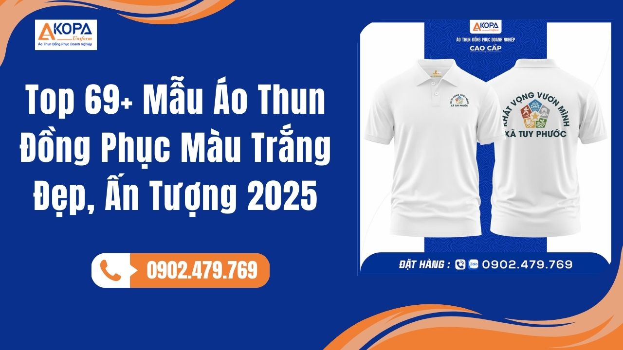 Top 69+ Mẫu Áo Thun Đồng Phục Màu Trắng Đẹp, Ấn Tượng 2025