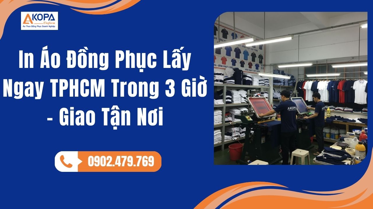In Áo Đồng Phục Lấy Ngay TPHCM Trong 3 Giờ – Giao Tận Nơi