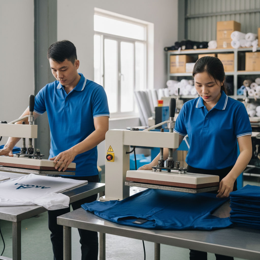 In áo đồng phục gấp lấy ngay trong 1 ngày