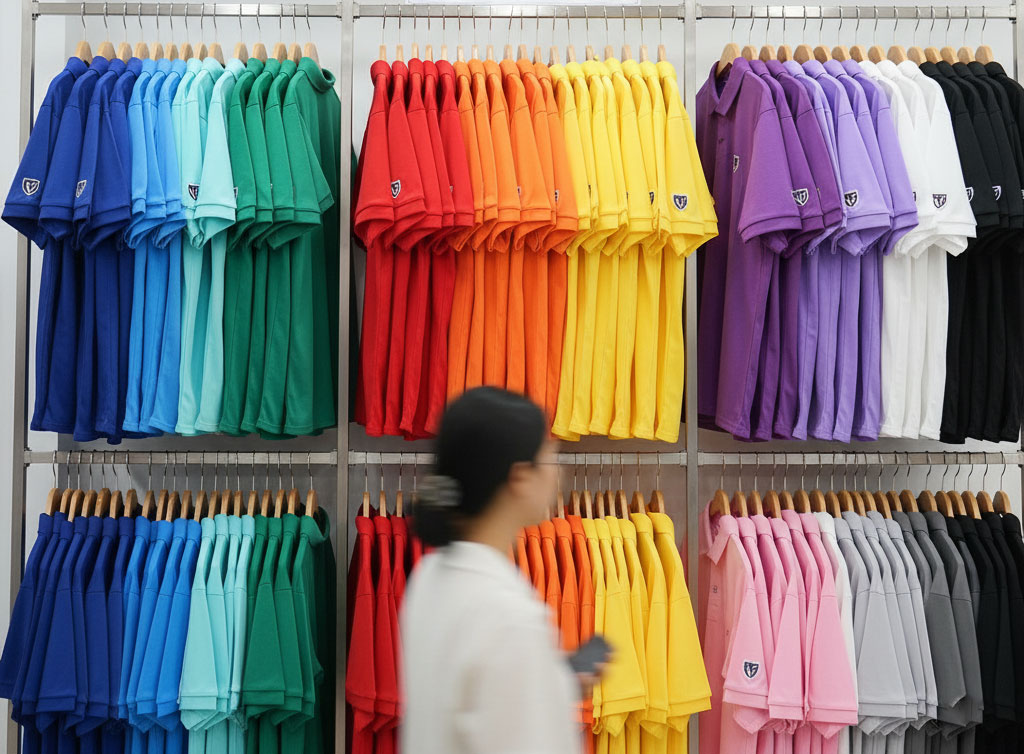 Kho áo có sẵn giúp in đồng phục gấp trong 24h