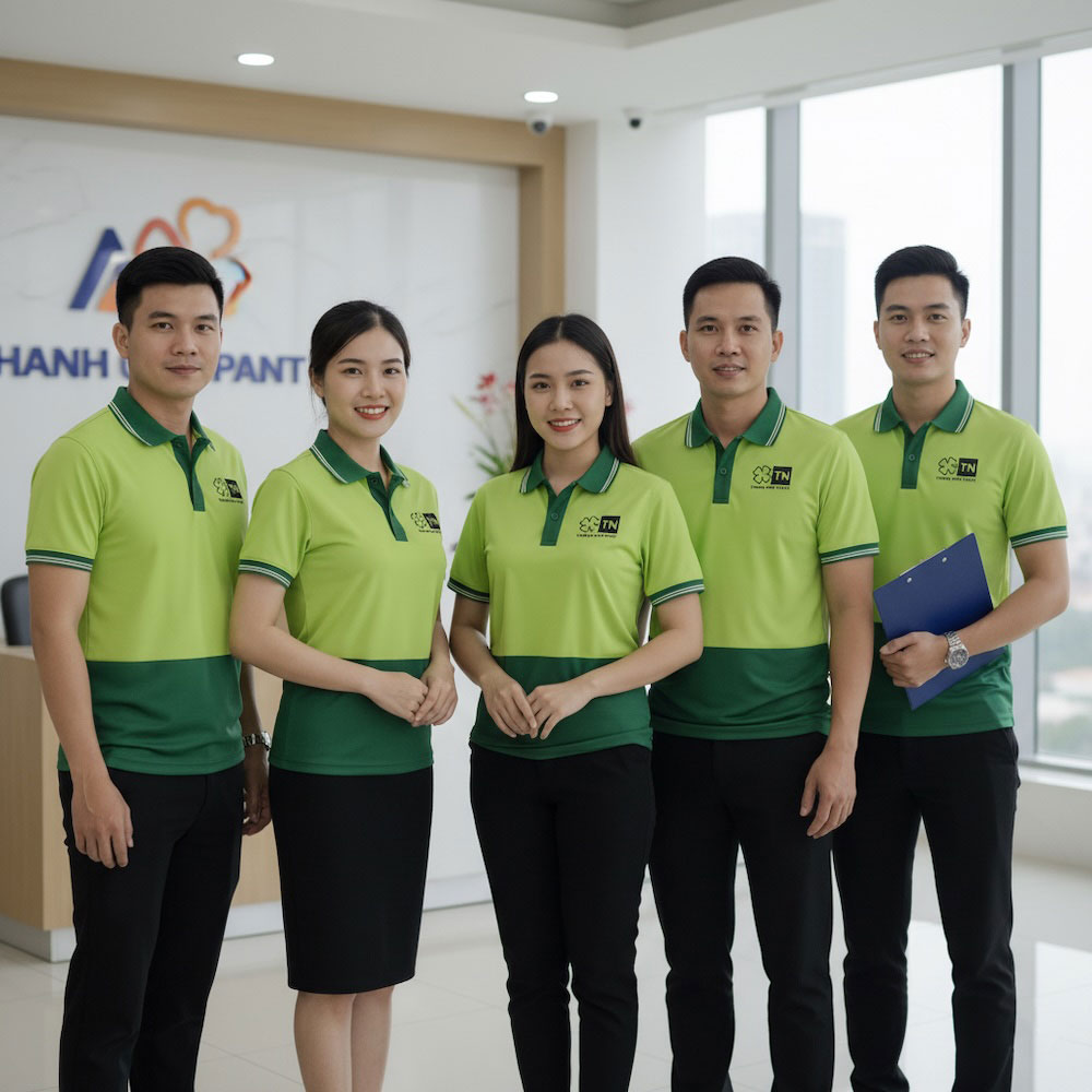 Khách hàng nhận áo thun đồng phục sau 3 giờ đặt in tại AKOPA – dịch vụ in áo lấy ngay tại TPHCM, giao tận nơi nhanh chóng.