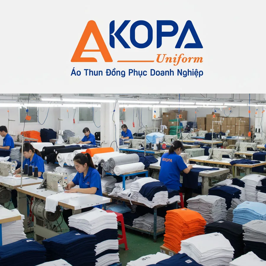 xưởng in áo đồng phục uy tín ở Gia Lai với quy trình may và in áo thun đồng phục số lượng lớn
