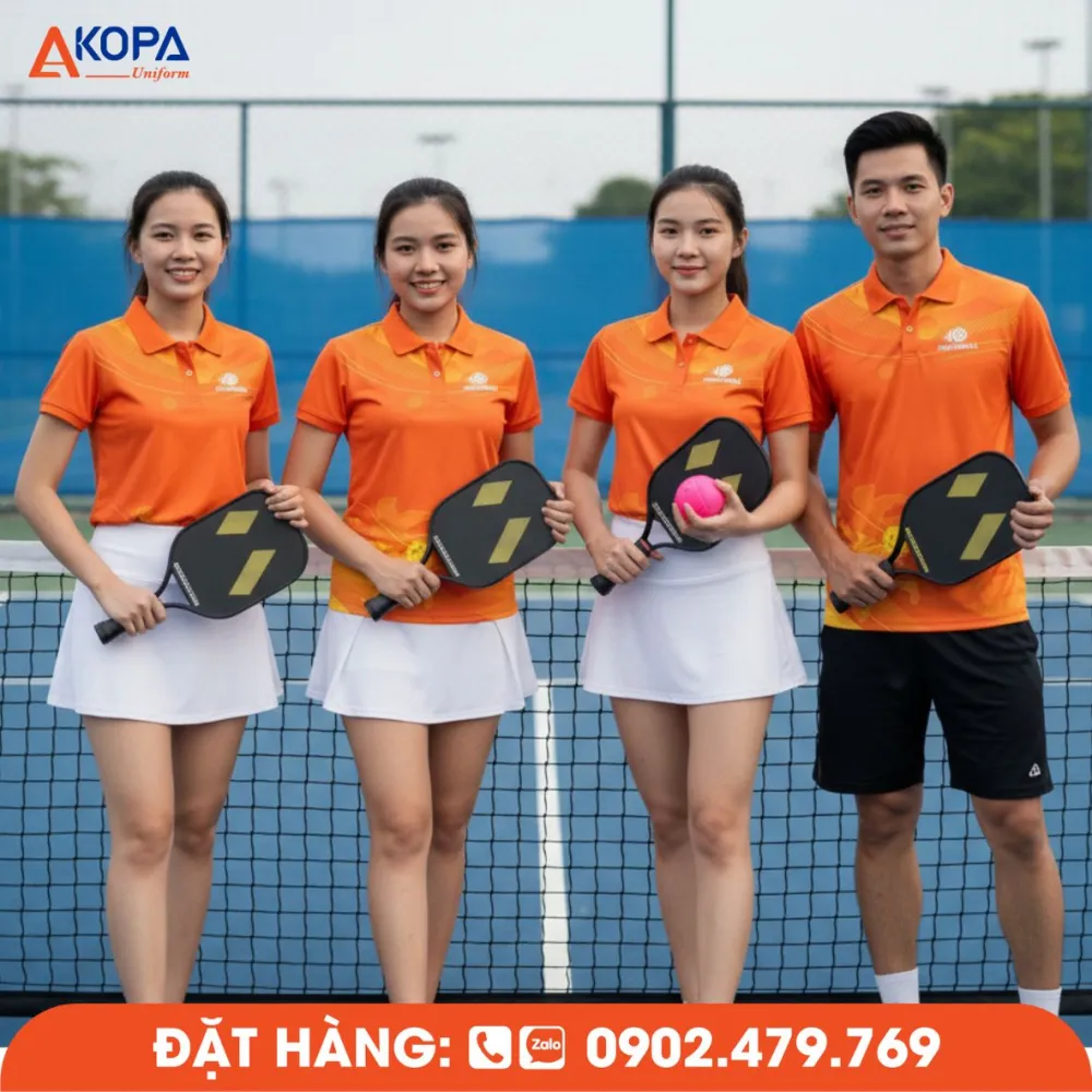 Địa Chỉ May Đồng Phục CLB Pickleball – Thiết Kế Theo Yêu Cầu