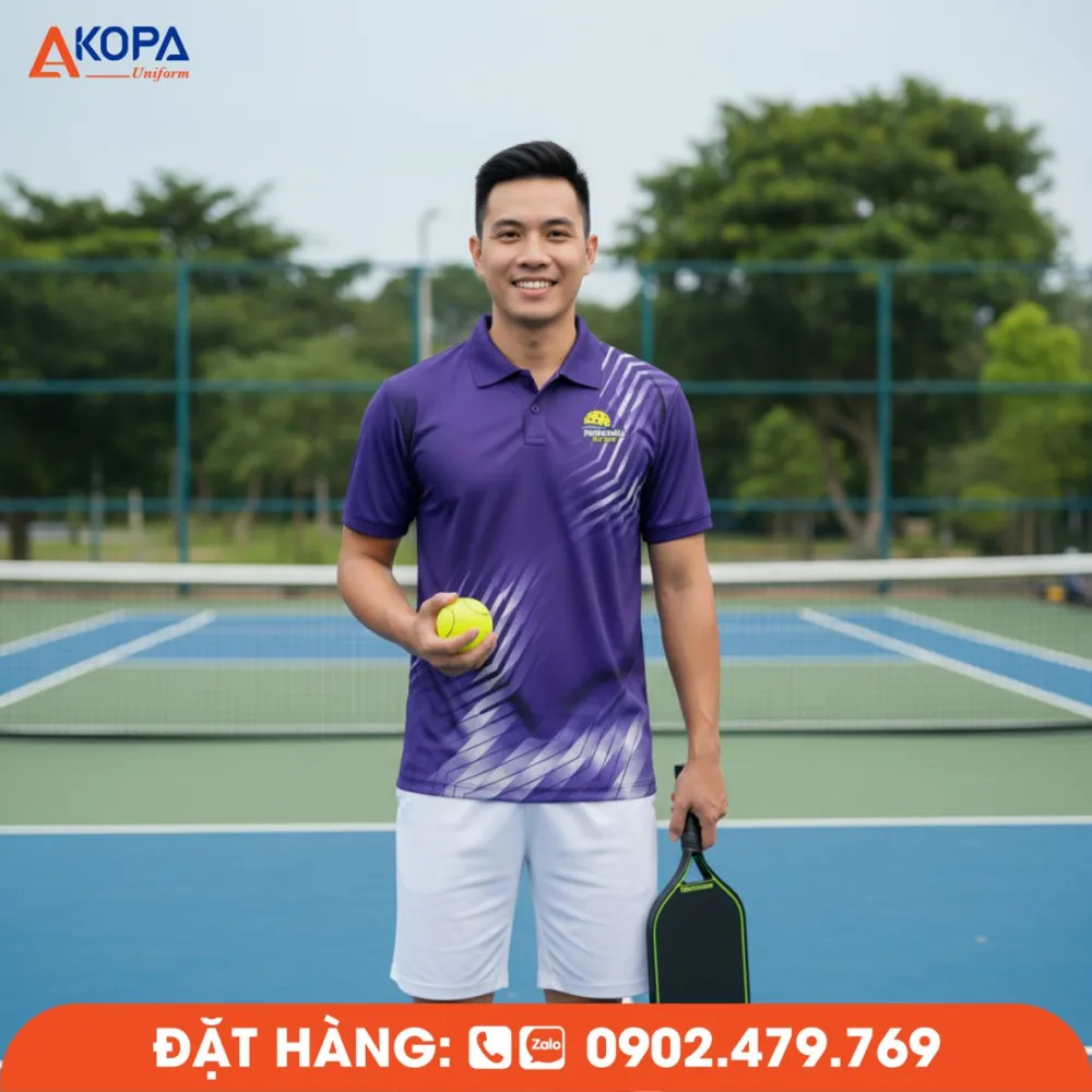 Nơi Đặt Đồng Phục Pickleball Nam Đẹp, Mát, Chuẩn Thể Thao