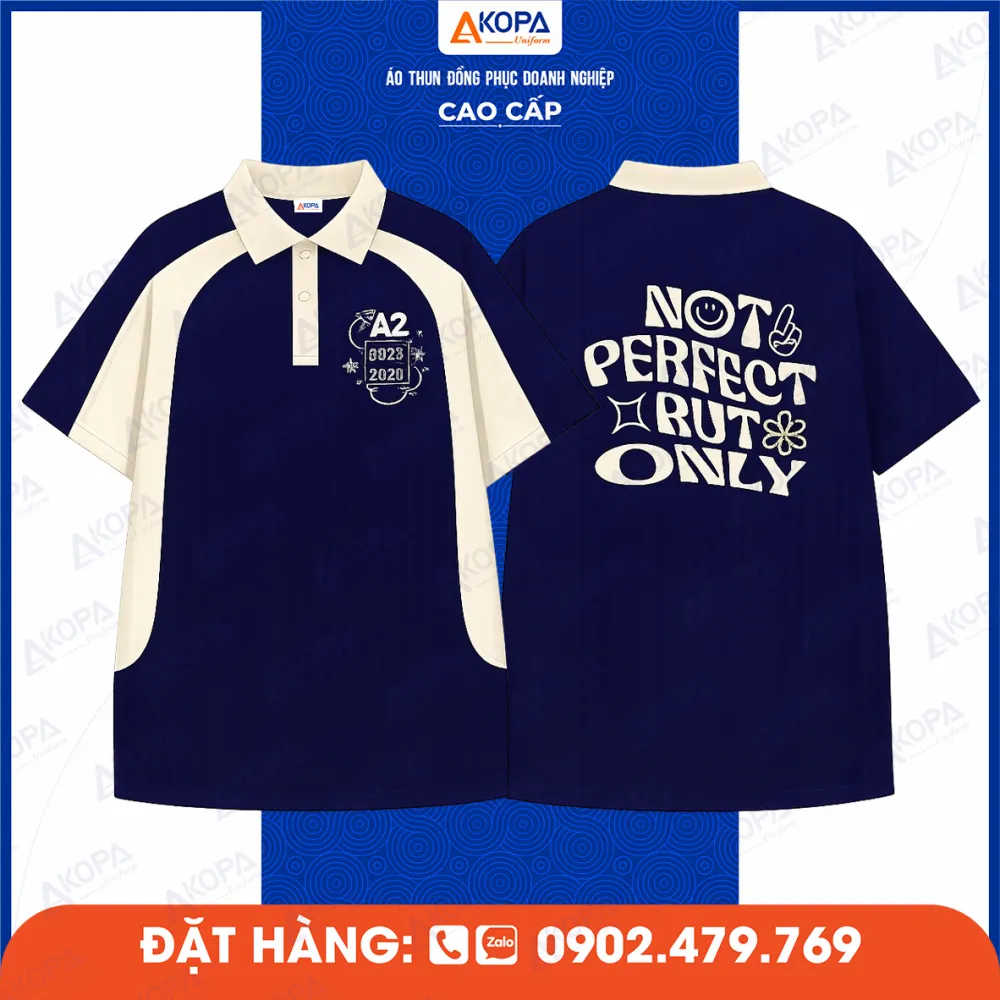 Áo Lớp Navy Phối Kem Not Perfect A2