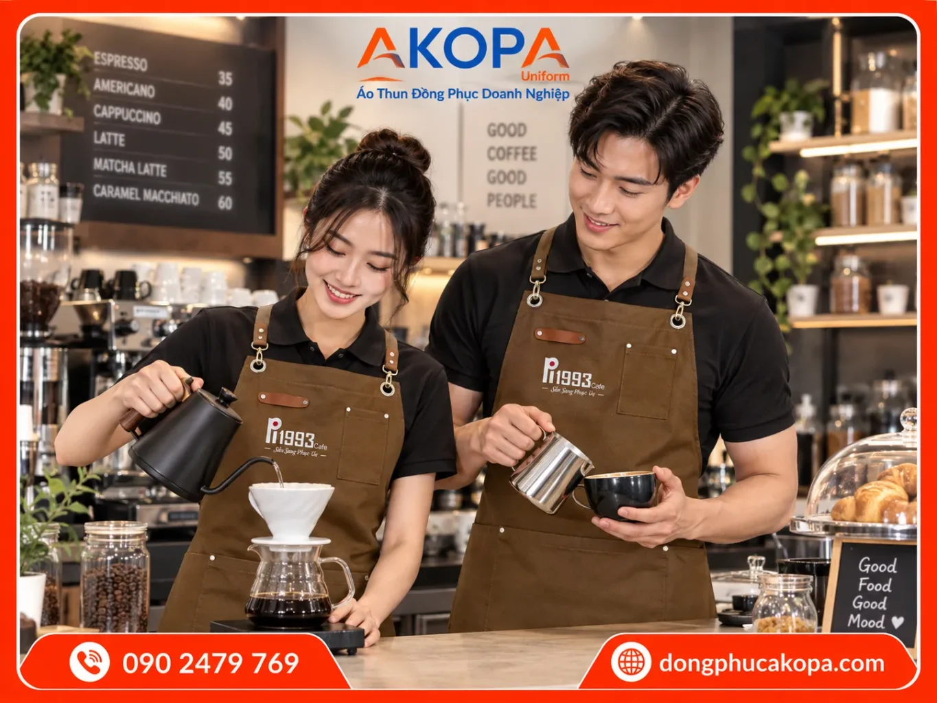 In tạp dề cho Pi 1993 khách hàng của AKOPA