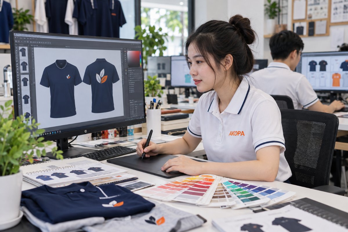 Designer AKOPA thiết kế mẫu áo đồng phục miễn phí