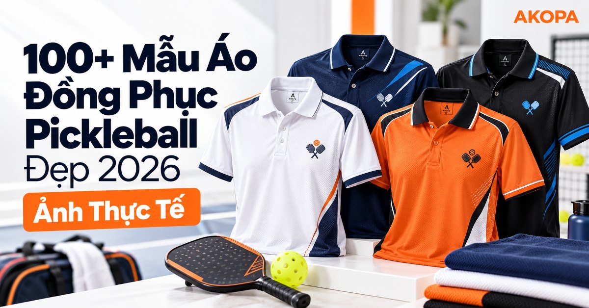 100+ mẫu áo đồng phục pickleball đẹp 2026 – AKOPA