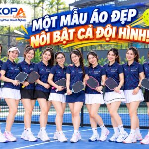 Áo Polo Pickleball Nữ Xanh Navy